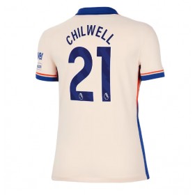 Chelsea Ben Chilwell #21 Borte skjorte til dame 2024-25 Kortermet